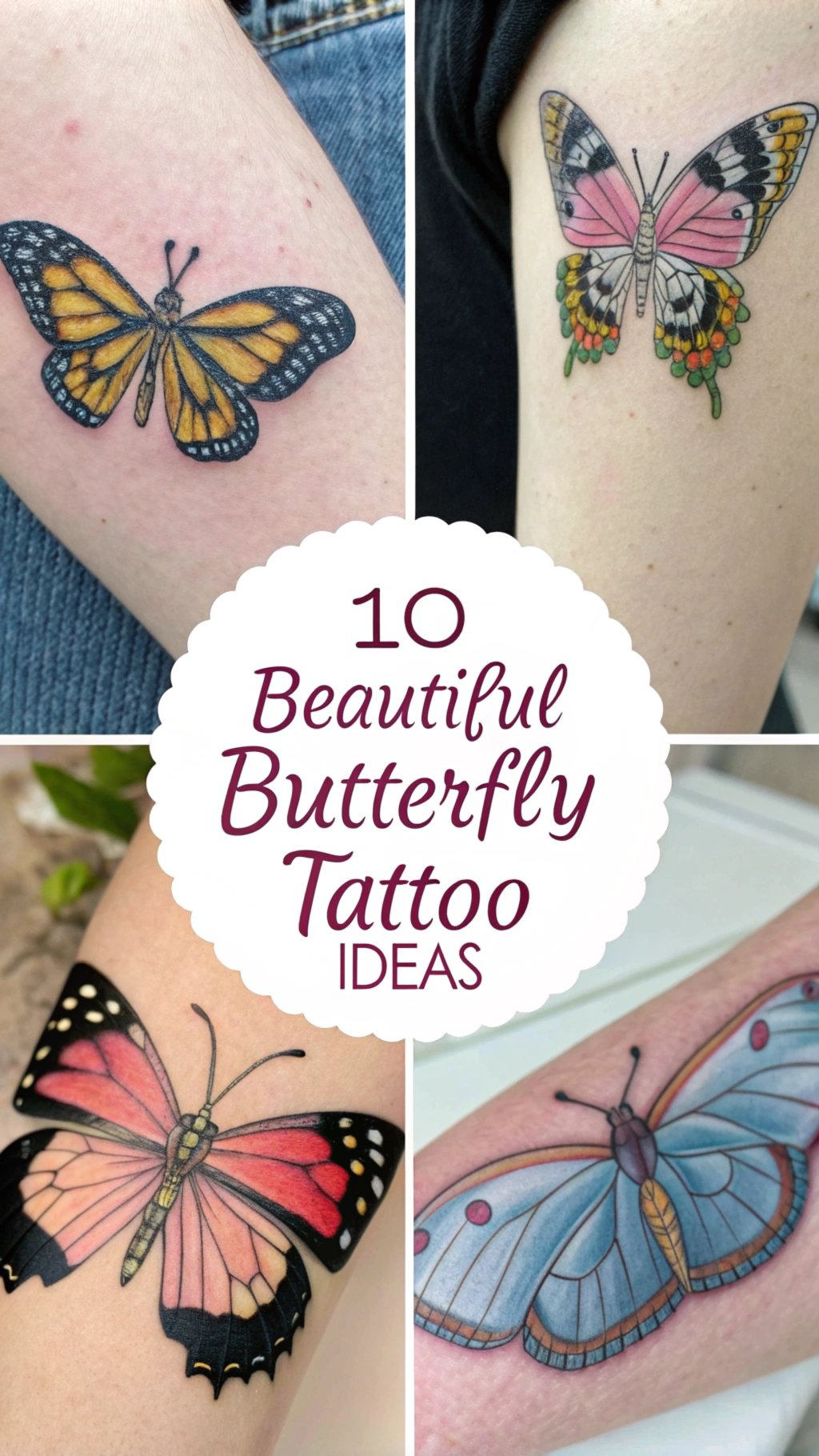 Read more about the article 10 Beautiful Butterfly Tattoo Ideas for Transformation