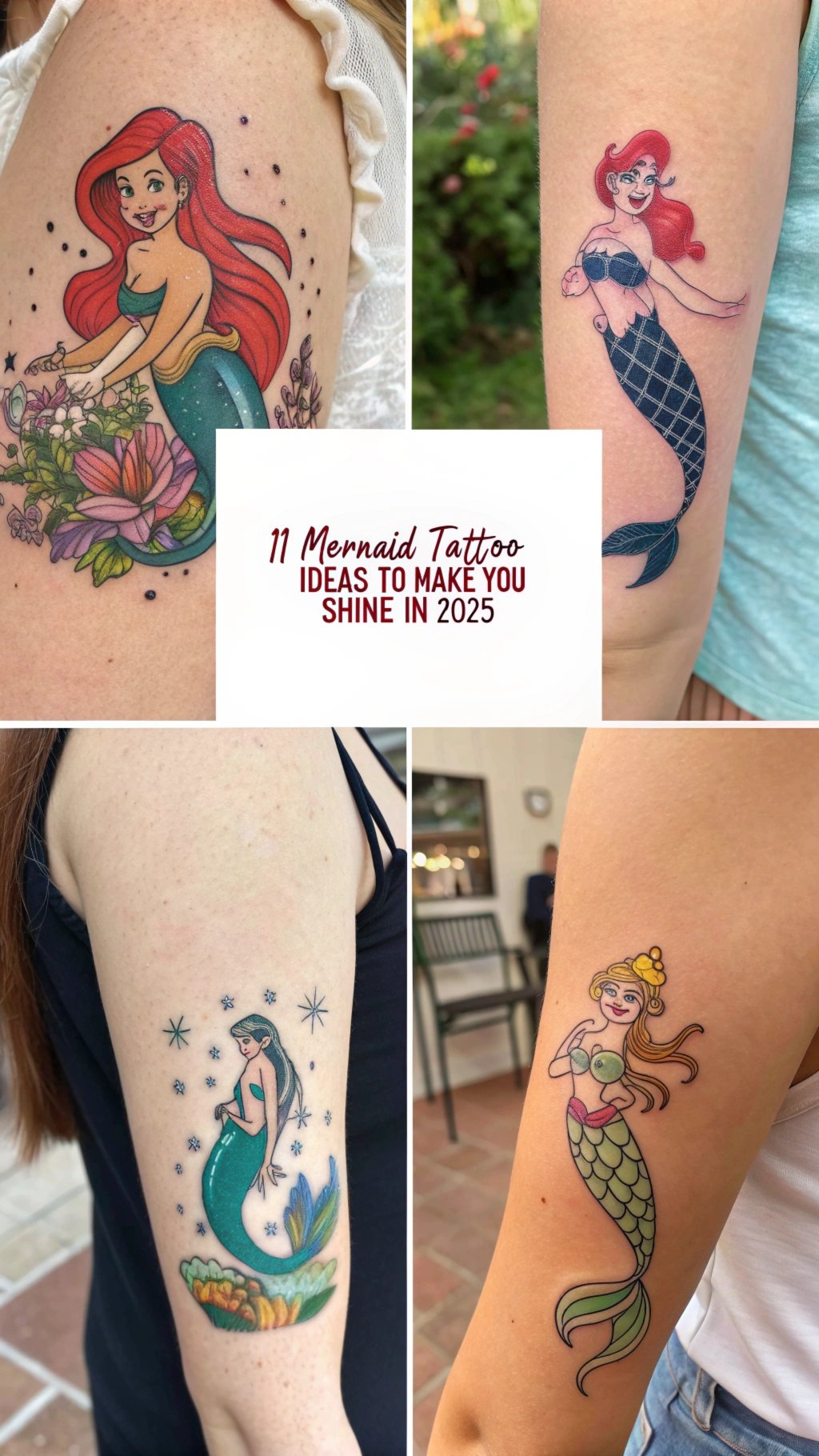 Read more about the article 11 Mermaid Tattoo Ideas to Make You Shine in 2025