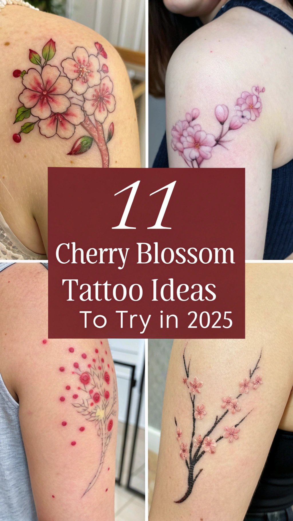 Read more about the article 11 Cherry Blossom Tattoo Ideas to Try in 2025