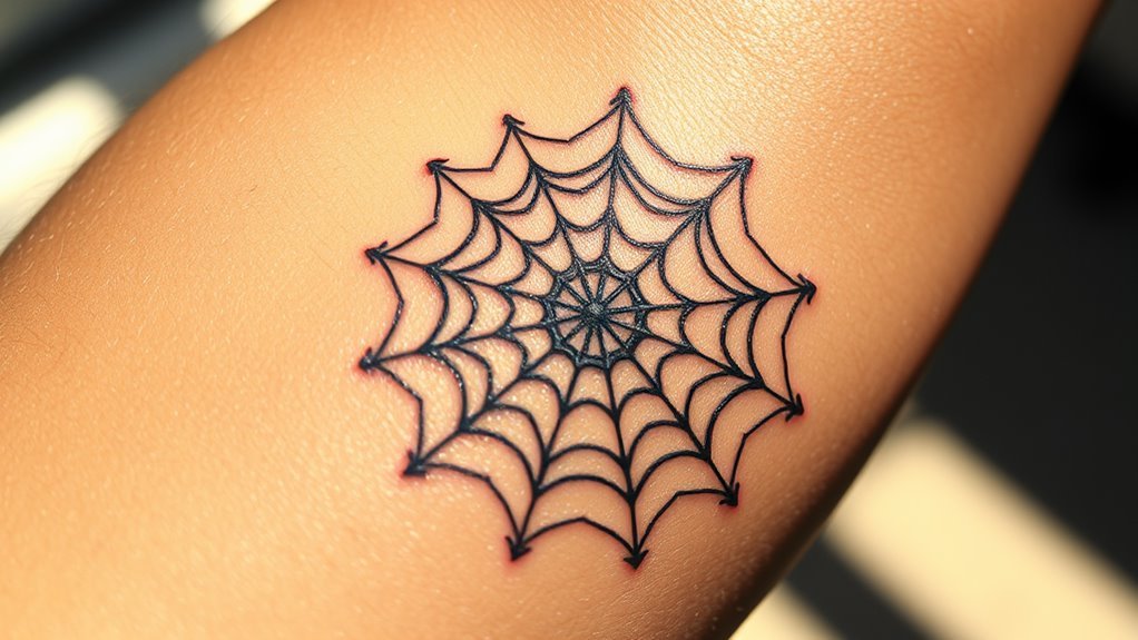 Read more about the article Elbow Web Tattoo Meaning and Symbolism