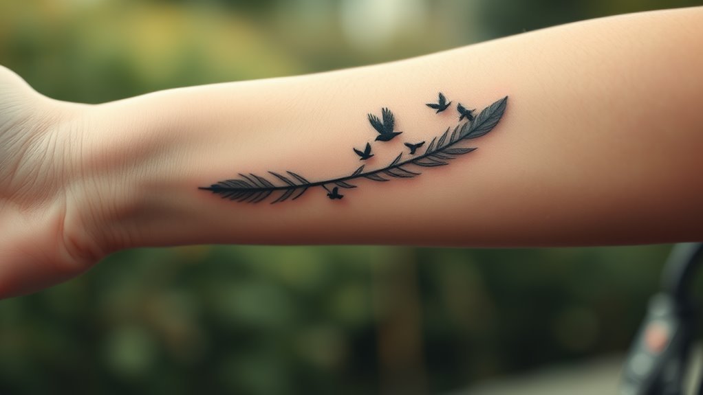 You are currently viewing Feather With Birds Tattoo Meaning and Symbolism